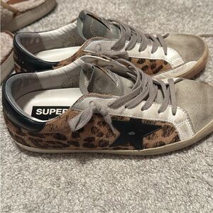 Golden Goose Leopard Superstars